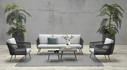 Garden Impressions Aluminium Rope-Lounge Canberra, inklusive wasserabweisender Kissen