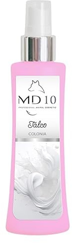 Colonia para Perros - Perfume para Perros - Duradero y Respetuoso con el pH - Apto para Todas las Razas y Edades - Sin Parabenos ni Siliconas - Fragancia Talco - 100ml - MD10 COLLECTION
