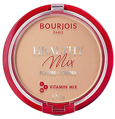 Bourjois Healthy Mix Compact Powder, Zero Signs of Fatigue, Mattifying and Uniforming Formula with Vitamins A, E and B5, 004 Light Bronze, 11 g