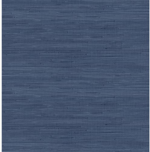 NuWallpaper x Society Social Classic Faux Grasscloth Peel and Stick Wallpaper, Navy Blue