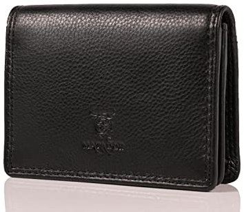MATADOR Visitenkartenetui Leder Kartenetui Kreditkartenetui mit RFID Schutz | Kartenhülle Visitenkartenhalter mit Geschenk -Box | Karten Portemonnaie Etui Visitenkarten Aufbewahrung Cardholder Schwarz