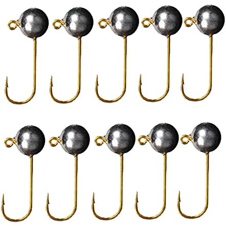 WENMENG2021 Angeln Quick Knot Tool 10 Teile/los Micro Jig Head Angelhaken 1G-5G Eisangehaken Mini Kurbel Jig Fishhook Weiche Lure Angelgerät Verschiedene Angelhaken (Color : 2g)