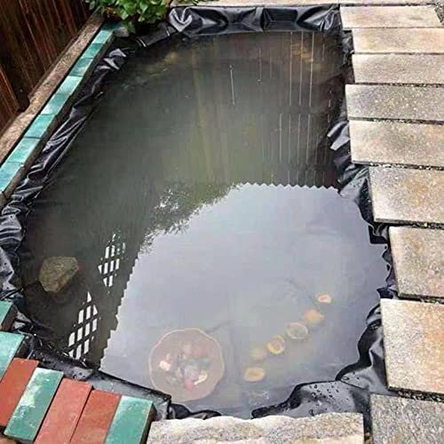 Teichfolie Wasserdicht 4 x 8 m 6 x 10 m 8 x 10 m 9 x 10 m 10 x 10 m HDPE-Teichfolie Schwarz vorgefertigte Poolfolie (10 * 12m)