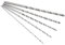 Lwuey Punte Trapano Metallo - Punta Calcestruzzo Extra Lunghe Gambo Dritto Elicoidale in Acciaio ad Alta Velocità Set di Legno Lungo Professionali per Pietra Alluminio Plastica 5 Pezzi 150mm a 160mm