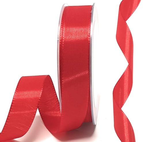 s.dekoda Taftband 50m x 25mm Rot Schleifenband Dekoband Taft Geschenkband
