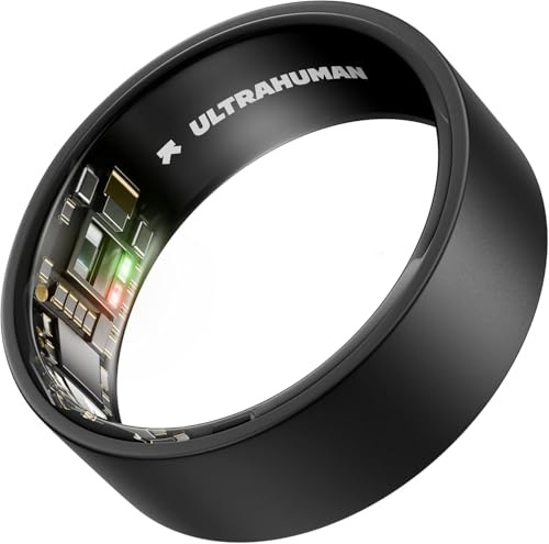 ULTRAHUMAN Ring AIR – Smart Ring für Damen und Herren | Schlaf, Fitness, HRV -Tracking, Stressanalyse & Zyklusüberwachung | Kein ABO | Bis zu 6 Tage Akkulaufzeit | (Größe 5)