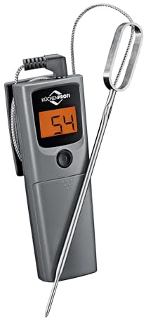 KÜCHENPROFI BBQ Braten- und Grillthermometer SMART, 0–300 °C | Messfühler für Grill und Backofen, magnetische Befestigung, ToGrill App-Kompatibilität, inkl. 2 AAA-Batterien, 0-300 °C