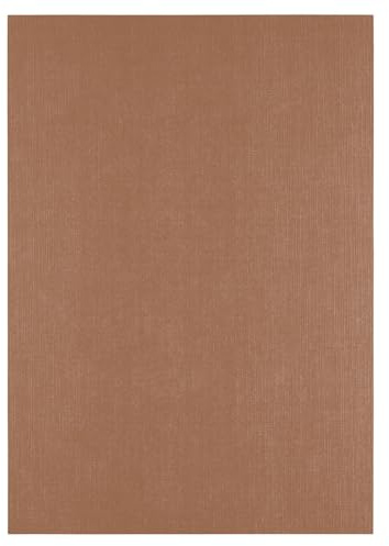 Florence Tonkarton A4-100 St. mit Leinen Struktur Hazelnut (Braun) 250 g - Scrapbooking Bedarf und Bastelpapier für Kartenbasteln, Scrapbooking und Journaling - Reißfest Buntpapier
