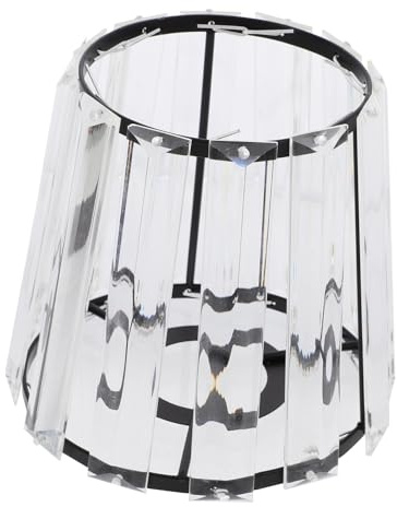 Homoyoyo Glass Lamp Shade Replacement for Pendant and Wall Lights, Modern Crystal Glass Material with Iron Frame, Practical and Convenient Design for Home Lighting Decor