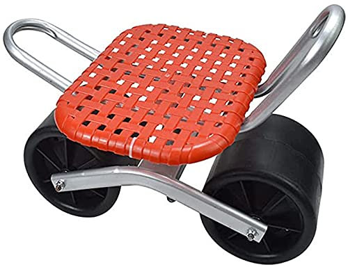 KHYTEBV Gartensitz mit Rädern, Rollhocker zum Unkrautjäten, rückenschmerzfreier Gartenwagen, Handwerkzeuge, Leichter Rollsitz, einfache Manövrierbarkeit, Pickin