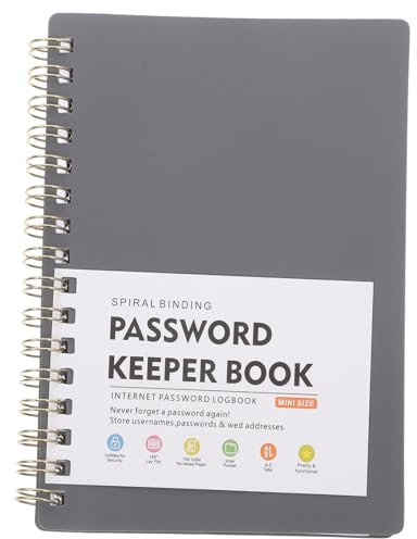 STOBOK Klappbar Passwort-notizbuch Mit Alphabetischen Registerkarten Für Zuhause Und Büro Tragbarer Organizer Zur Passwortspeicherung Und Aufzeichnung