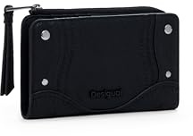 Desigual Geldbörse Mone Embro Patch Emma Medium Wallet Black schwarz