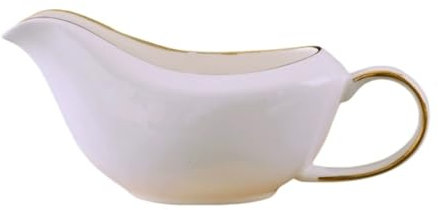 OUYUE Sauciere pour Crémier Saucière en Céramique Blanche for Sauce À Salade Sauciere de Table