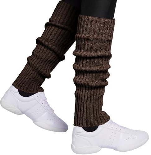 Hatstar Sexy Damen Beinstulpen | Neon Strümpfe Strick-Stulpen | Mädchen Beinwärmer | Accessoire für 80er Jahre 80s Motto Partys Fasching Karneval | für Tanzen Aerobic Kostüm
