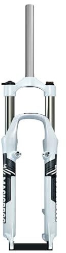 HWEVDHJ Mountainbikes Federgabel 26 Zoll 100 Mm Federweg 1 1/8 Zoll Gerades Rohr QR 9 Mm Mechanische Gabel Aus Aluminiumlegierung Scheiben/V-Bremse Schulterkontrolle Mountainbike-Gabel