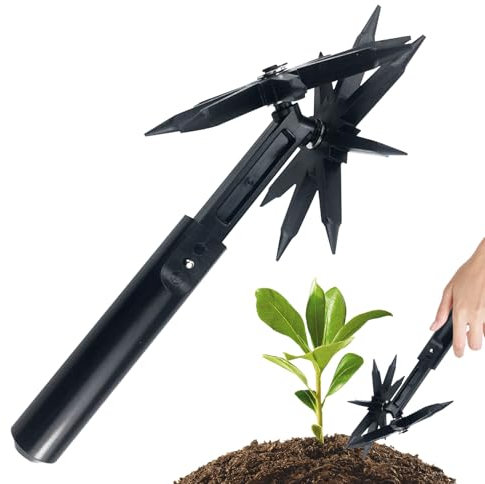 Teksome Attrezzo da Giardino Rotante,Fresatrice per Prato e per | Attrezzo Agricolo Per Lavorazione Terreno Coltivazione Aerazione Piantagione Ortaggi Giardinaggio