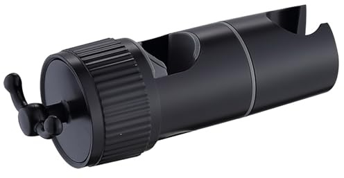 Support De Pommeau De Douche Sans Perforation, Support De Douche Réglable De 16 À 28 Mm Avec 2 Crochets, Accessoires De Pommeau De Douche(Black)