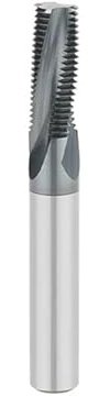 Carbide Thread Milling Cutter Single Tooth Three Teeth Full Thread Machining Center Alloy Coating Milling Cutter(5pcs Full Coated,M3x0.5)