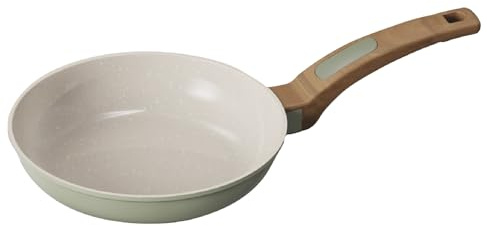 Cooksmart Signature 20cm Frying Pan – Cast Aluminium Non-Stick | PFOA & PFAS Free | Free Felt Pan Protector | Induction, Gas, Electric Hob Compatible (Sage Green)