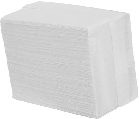 MUCKLILY 400 Stück Dickes Toilettenpapier Stoff Hautfreundlich und Saugstark Geeignet für Zuhause und Restaurant Weißes Küchenpapier und Tischtuch