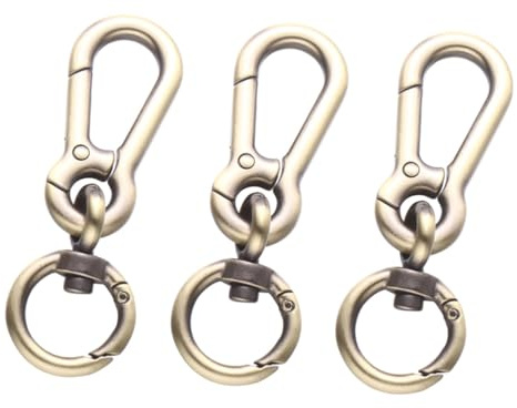 ARTSEWPLY 3pcs Zinc Alloy Rope Buckles Elastic Hook Replacement Accessories for Pet Leash Shoulder Bag Backpack Tote DIY Luggage Strap Loops