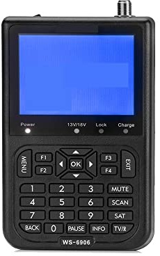 Buscador de señal Digital WS 6906 Pantalla LCD 3,5 DVB-S Receptor FTA for QPSK medidor satelital, Rastreador de satélites