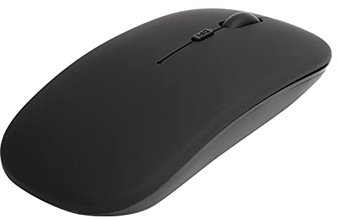 TIKATARER Trådlös Bluetooth 5.0-mus, Uppladdningsbar Silent Compact Click Ergonomisk Bärbar Datormus med Justerbar DPI 800 1200 1600 för Bärbara Datorer Tablettdator Kompatibilitet