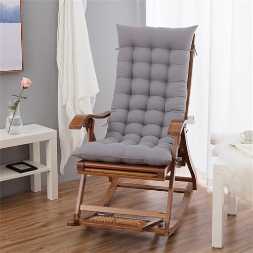 Highdi Cojin para Tumbona de jardín Solamente, Cojines Sillas Reclinables Antideslizante Grueso, Moderno Colchón Banco Acolchado, para sillones de Hamacas (Gris,48x120cm)