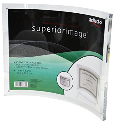 Umei Acryl klar bilderrahmen für 10.2x15.2cm Fotos, magnet verschlüsse, gebogenen platten, doppel- einseitige arbeitsplatte schildhalter