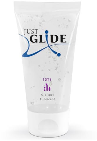 Just Glide Toys - gefühlsintensives Gleitgel für Frauen und Männer, für langanhaltendes Vergnügen mit Sexspielzeug, wasserbasierend, vegan, 50 ml