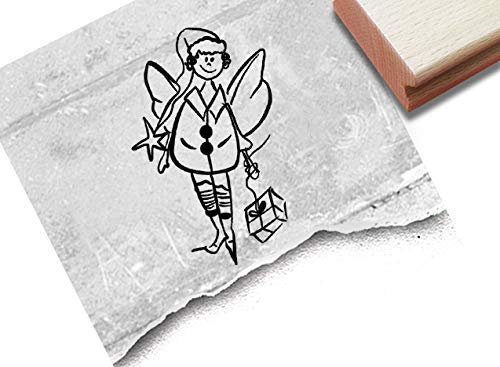 Stempel Weihnachtsstempel Engel, Weihnachtsengel - Motivstempel Weihnachten Karten Geschenkanhänger Basteln Weihnachtsdeko Tischdeko - zAcheR-fineT