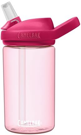 CamelBak Eddy+ Kids Bite Valve Water Bottle 14oz, Grapefruit