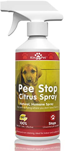 KinderPet® Pee Stop Spray Big Value 1L Urine Stop for Cats Dogs Natural Enzyme Urine Destroyer Repellent Stop Cats Dogs Repeat Marking Indoors Outdoors