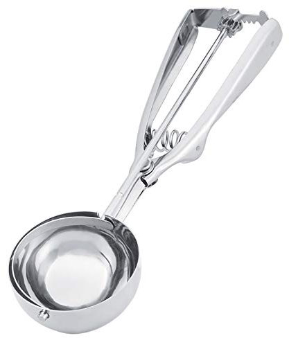 Ice Cream Scoop with Trigger, Stainless Steel Ice Cream Scoop, Cookie Scoop Cupcake Scoop(6CM)