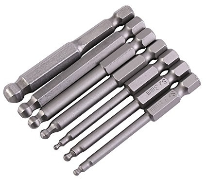 Duokon 7 Stück Torx Schraubendreher Bit Set, Stahl 1/4 Magnetisch Sternenkopf Schraubenziehe Set 65mm Sechskant Schaft Elektrische Torx Bits Satz Werkzeuge 2mm, 2,5mm, 3mm, 4mm,