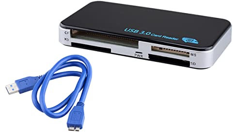 BOWONG All in One USB 3.0 Compact Flash Multifunctional Memory Card Reader Adapter for Micro SD XD CF M2 MS Super Speed