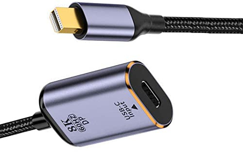 cablecc USB-C Typ C weibliche Quelle auf Mini Displayport DP 1.4 Sink HDTV Kabel 8K@60hz 4K@120hz für Tablet Phone Laptop