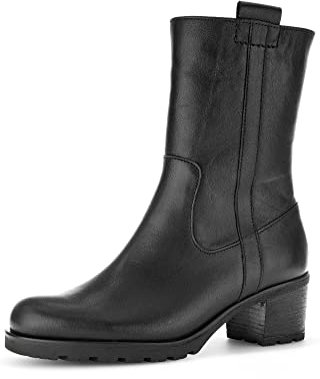 Gabor Damen Klassische Stiefeletten, Frauen Boots,Moderate Mehrweite (G),Lammfell,uebergangsschuhe,schwarz,42 EU / 8 UK