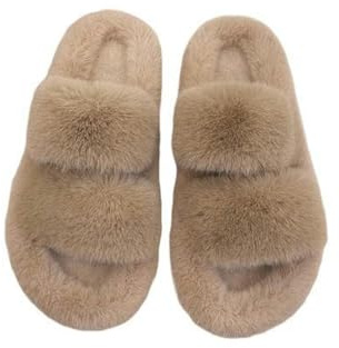 KaYef Pelliccia Inverno Home Pantofole Donne Pelliccia Slides Peluche Donne Scarpe Mules Fluffy Casa Pantofole Fuzzy