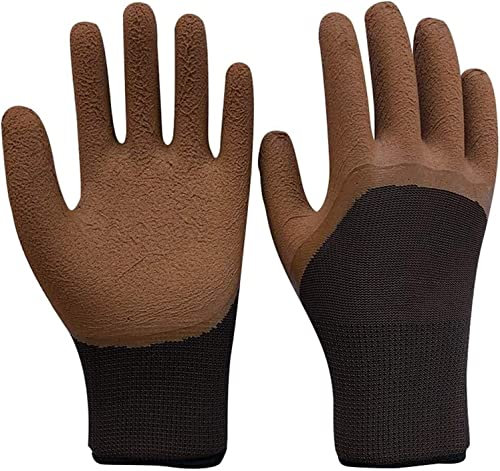 BULINO Guanti da Giardinaggio Resistenti, Guanti da Lavoro, Guanti da Lavoro, Guanti da Lavoro con Polsini in Maglia, Guanti Antiscivolo