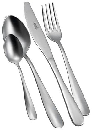 Set 12 Forchette Dolce da Tavola in Acciaio Inox Twist Ice Salvinelli