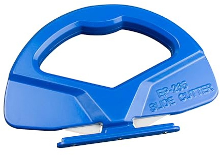 Slide Cutter Utility Knife - Cuts Bubble Wrap, Stretch Film, Packing - Bidirectional Handle - EP-265
