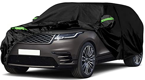 Autoabdeckung Wasserdicht Ersatz für Land Rover Range Rover Velar 2017-2025 | Vollgarage Autoplane Outdoor Abdeckung für Regen Schnee Sonne Staub UV Schutz, Winddicht Auto Abdeckplane Winter & Sommer
