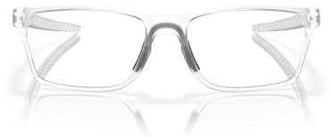 Oakley Herren Ox8174f Hex Jector Low Bridge Fit Rechteckige verschreibungspflichtige Brillenrahmen, Matte klare / Demo-Gläser, 56 mm