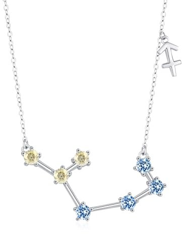 CHENGHONG Sternzeichen Kette Schütze Kette 925 Sterling Silber Sternzeichen Schütze Anhänger Halskette mit Geburtsstein Schmuck Geburtstag Geschenke für Frauen Mädchen