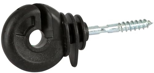 Agrarzone Ringisolator mit Gewinde 50x Isolator Elektrozaun Weidezaun | verzinkt, 5,3mm, Draht, Seil, Litze, Band, Weidezaun