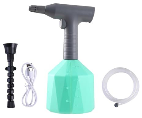 Botella pulverizadora eléctrica – Botella pulverizadora eléctrica para plantas | Mister automático para plantas con tubo de agua de 8 pies | Pulverizador recargable con boquilla ajustable para