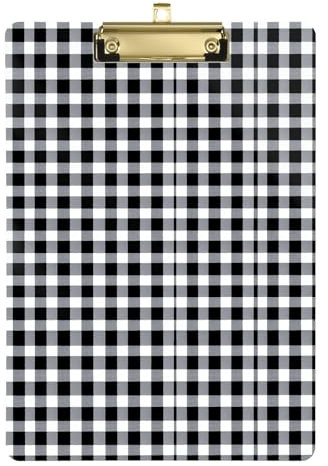 Klemmbrett für Rechnungen, Klemmbrett, zum Aufhängen, für Ernährungsberater, klinische Krankenpflege, 31,8 x 22,9 cm, Schwarz / Weiß