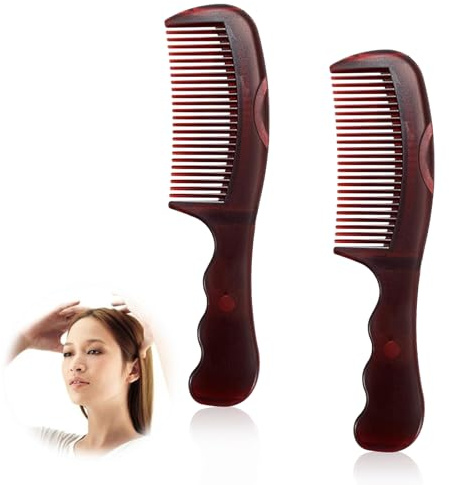 LUMOOM 2 pettini per forfora, pettine per pidocchi, testa cava, massaggiatore energia, pettine per capelli per capelli e donne