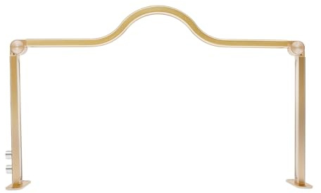 Dettchan Gold Halbmond Lampe Nägel, Wimpernleuchte Faltbare Nail Tech Light Nail Tech LED Nageltisch Lampe, für Beauty-Shops 85 * 50cm